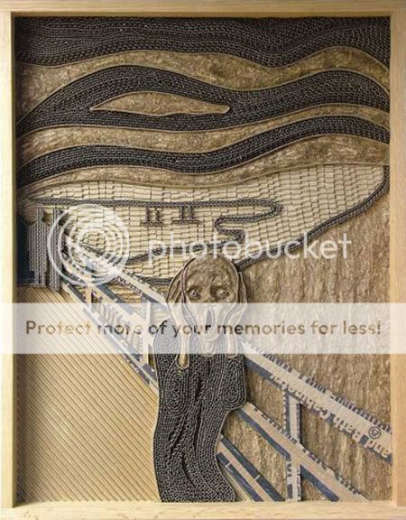 Corrugated art by Mark Langan