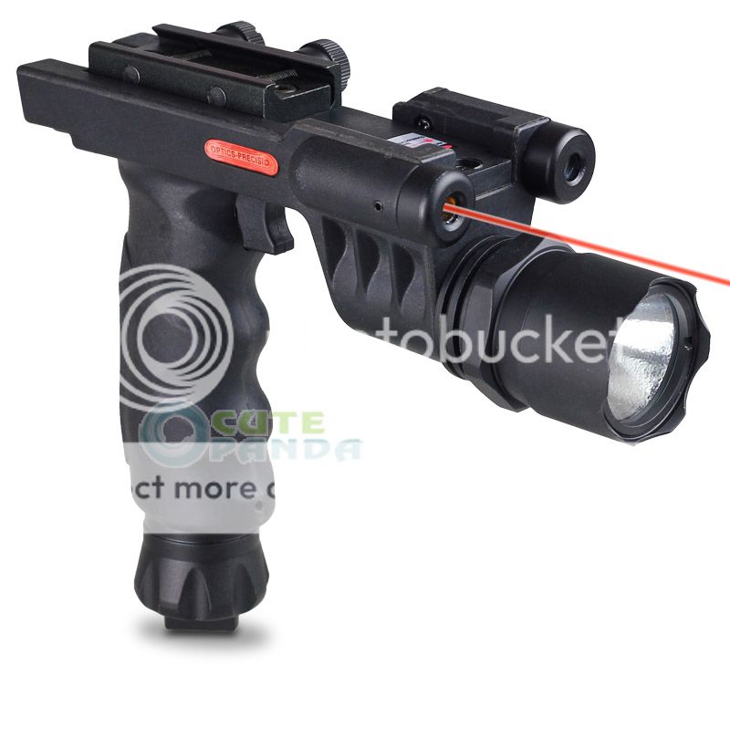 Tactical Red Laser Sight & Foregrip Grip Head Handle & Optics