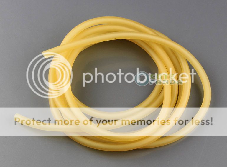 2 x 5.5mm Natural Latex Rubber Surgical Band Tube Tubing Elastic 1M