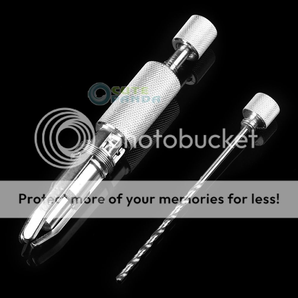 Silver Tobacco Smoking Pipe Adjustable Reamer Cleaning Tool with Shank