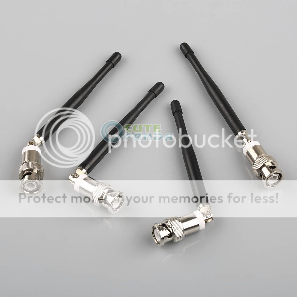 4x BNC 1/4 Wave Mic Antenna Fit For SHURE SLX UC Wireless Microphone