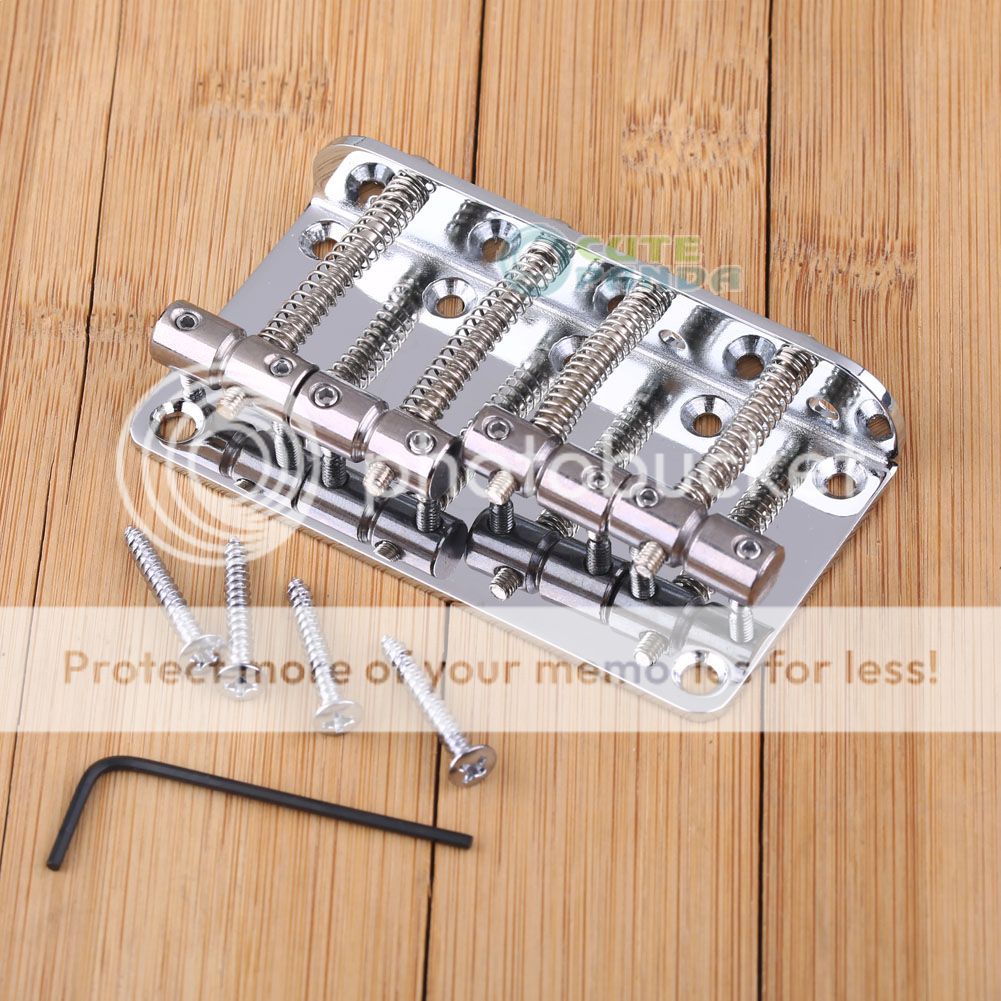 New 4 String Vintage Style Bass Bridge for Squier/Fender Jazz Bass