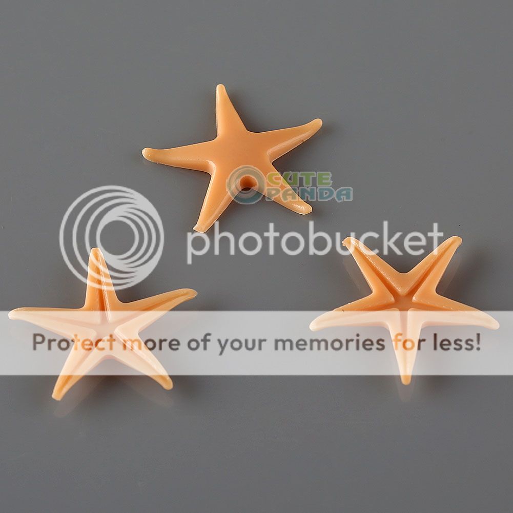 50Pcs Plastic Starfish Sea Star Crafts Fish Tank Bracelet Landscape Decorations eBay