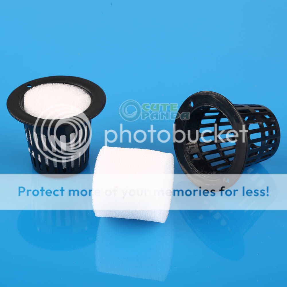 10pcs Mesh Pot Net Basket Clone Cloning Foam Insert Hydroponic Aeroponicc E7P4