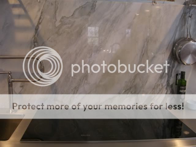 Close-up of backsplash