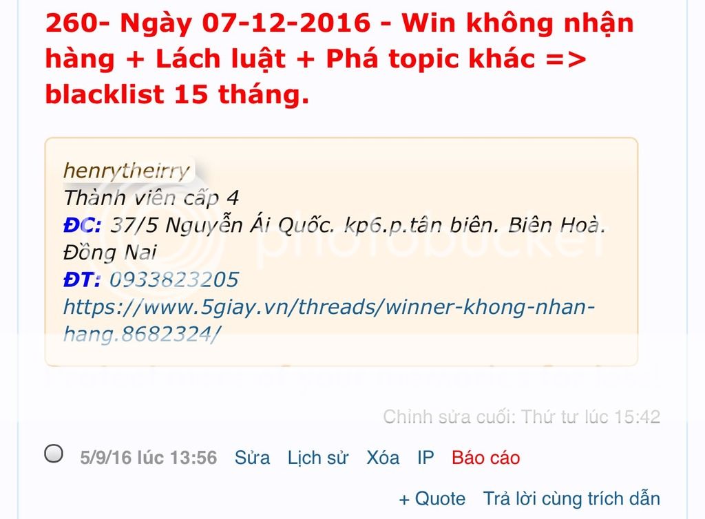 Blacklist 260 vào sàn đấu giá