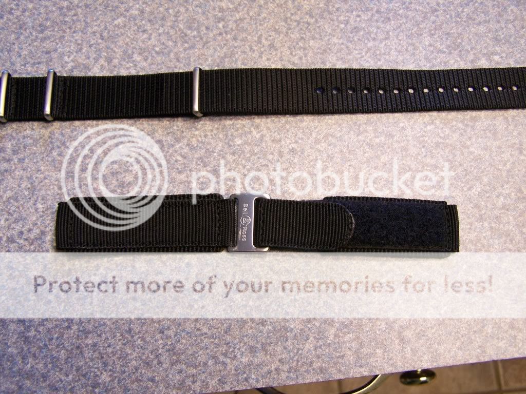 Bell & Ross Type marine canvas strap and nato